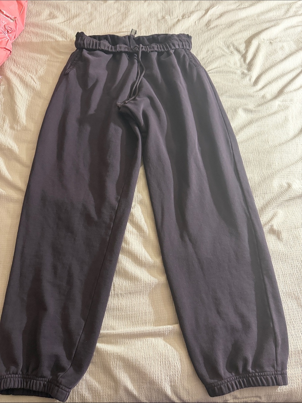 SKIMS Black plum* Wide-Leg Drawstring Joggers
